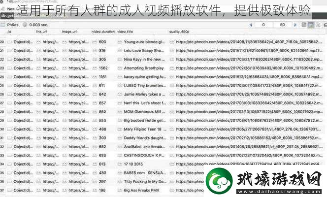 適用于所有人群的成人視頻播放軟件提供極致體驗