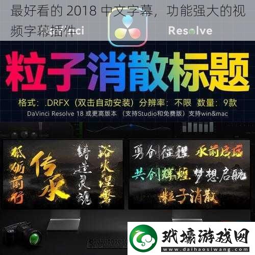 最好看的2018中文字幕功能強(qiáng)大的視頻字幕插件