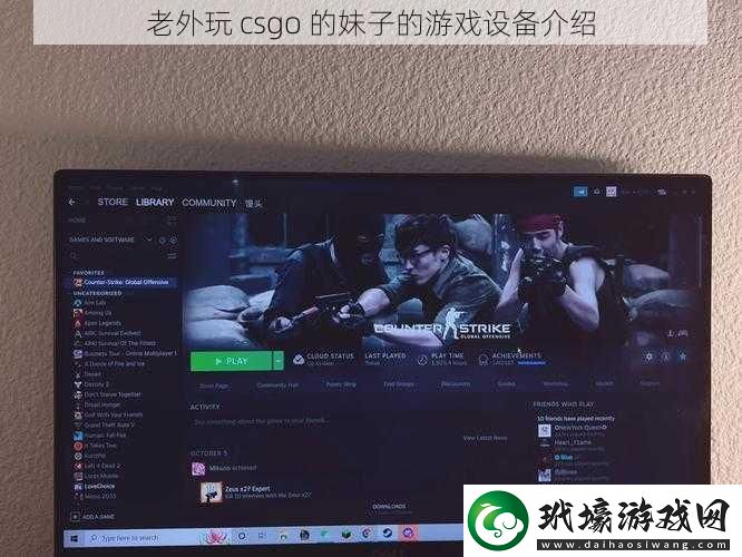 老外玩csgo的妹子的游戲設(shè)備介紹