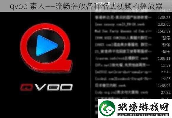 qvod素人——流暢播放各種格式視頻的播放器