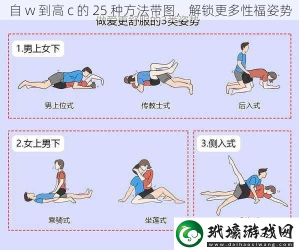 自 w 到高 c 的 25 種方法帶圖，解鎖更多性福姿勢(shì)