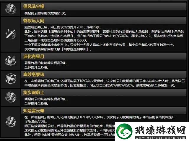 原神閑云的突破材料是什么