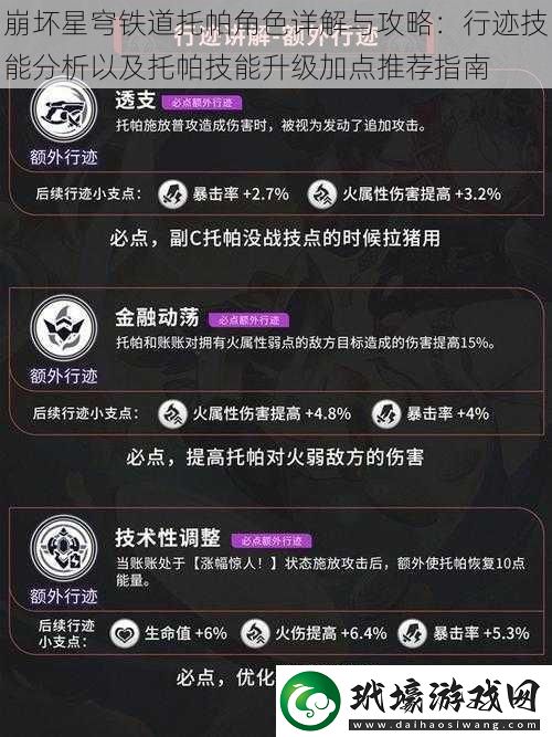 崩壞星穹鐵道托帕角色詳解與攻略