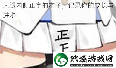 大腿內(nèi)側(cè)正字的本子記錄你的成長與進步