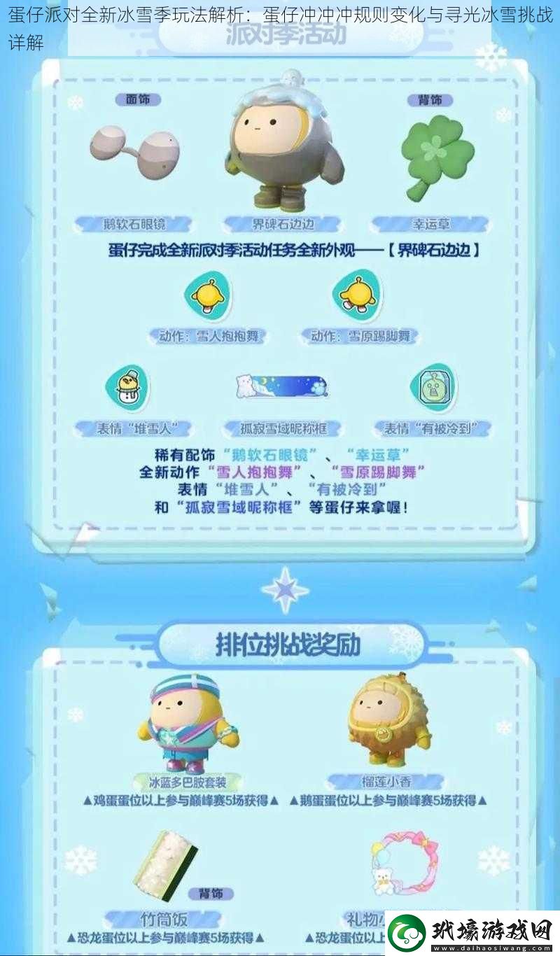 蛋仔派對全新冰雪季玩法解析